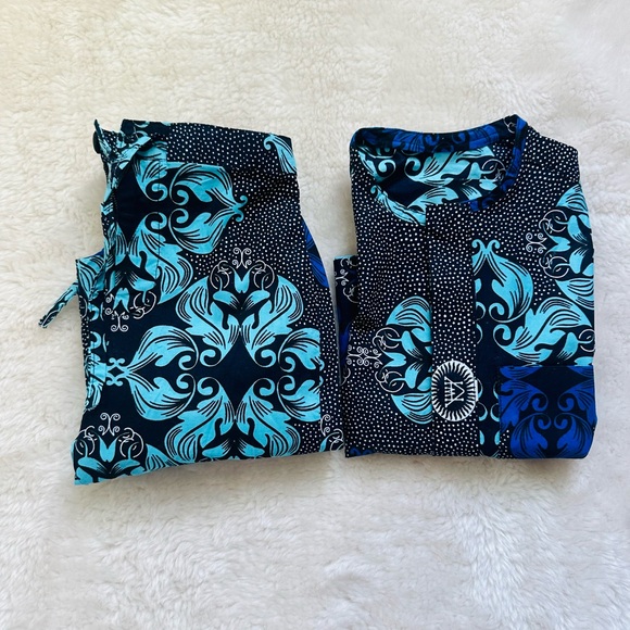 Handmade Boys Short Sleeve African Print 2Piece set Toddler 12-24 Months - Picture 3 of 5